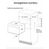 Kuchenka Samsung NQ 5B4313GBW - schemat zabudowy