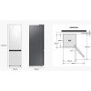 Lodówka Samsung RB 38A7B5DB1 - schemat instalacji