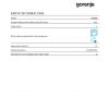Piekarnik Gorenje GP898B - karta produktu