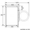 Suszarka Siemens WT7U46EPL - rysunek techniczny