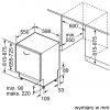 Zmywarka Bosch SMV4HVX32Erysunek techniczny