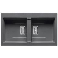 Zlew granitowy Pyramis KARTESIO 2B 86x50 Carbon - Zlew granitowy Pyramis KARTESIO 2B 86x50 Carbon - zlew_pyramis_kartesio_2b_86x50_carbon.jpg