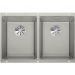 Zlew BLANCO SUBLINE 350/350-U 75,5x46cm, perłowoszary 523577